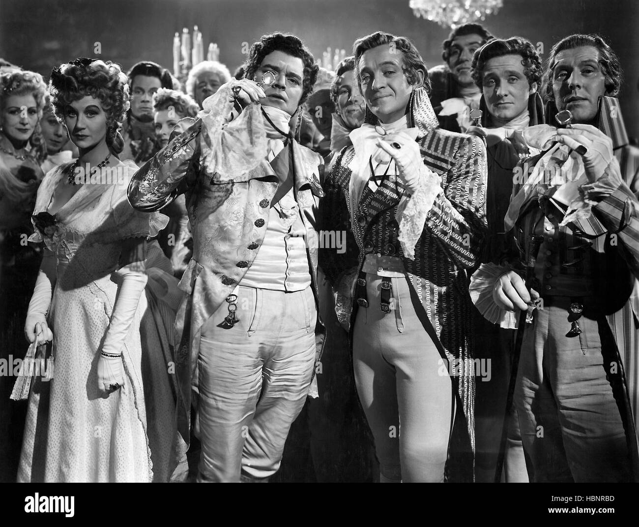 THE ELUSIVE PIMPERNEL, (aka THE FIGHTING PIMPERNEL), Margaret Leighton, Jack Hawkins, David Niven, Robert Coote, 1950 Stock Photo