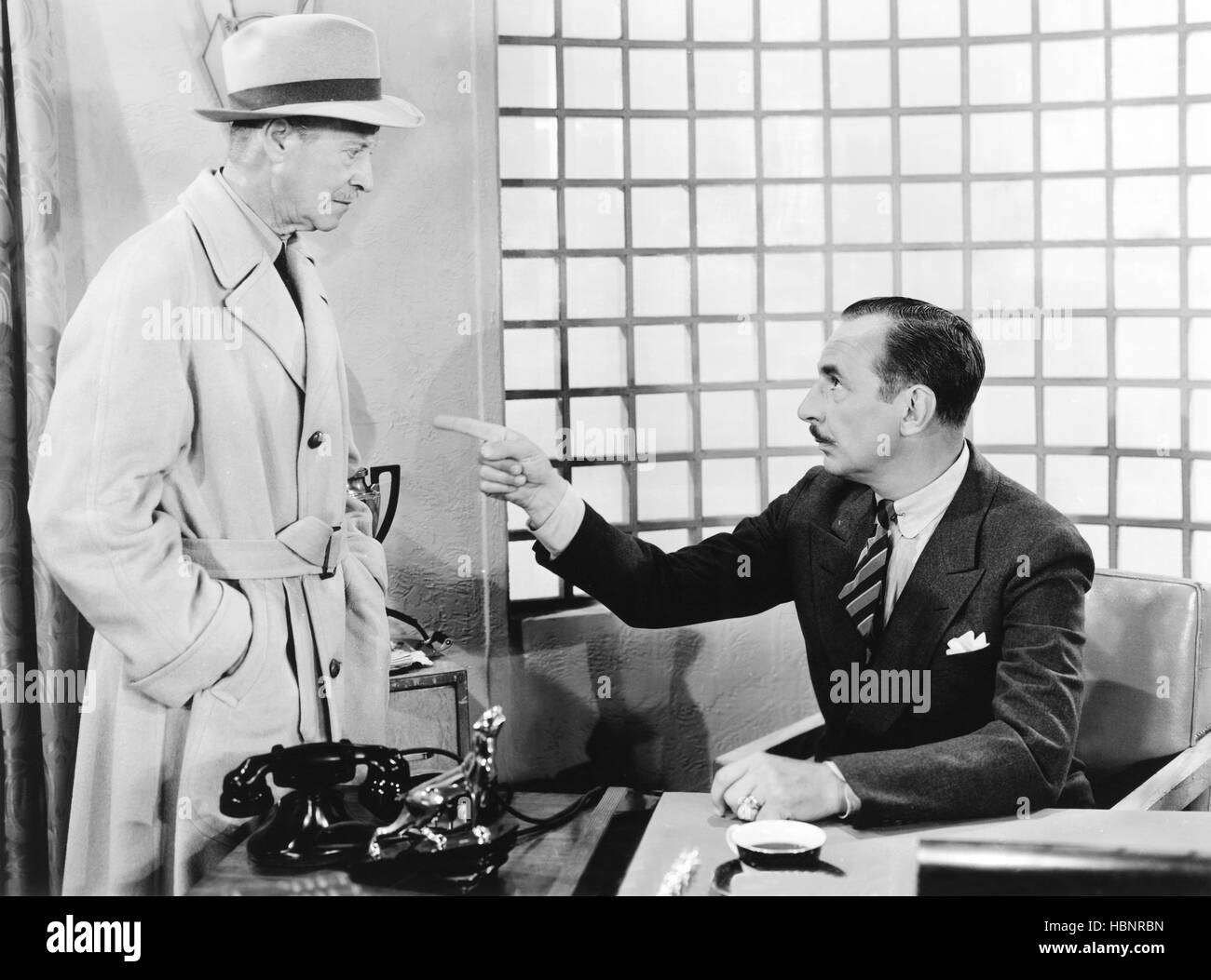 ELLERY QUEEN AND THE PERFECT CRIME, from left H.B. Warner, Douglass