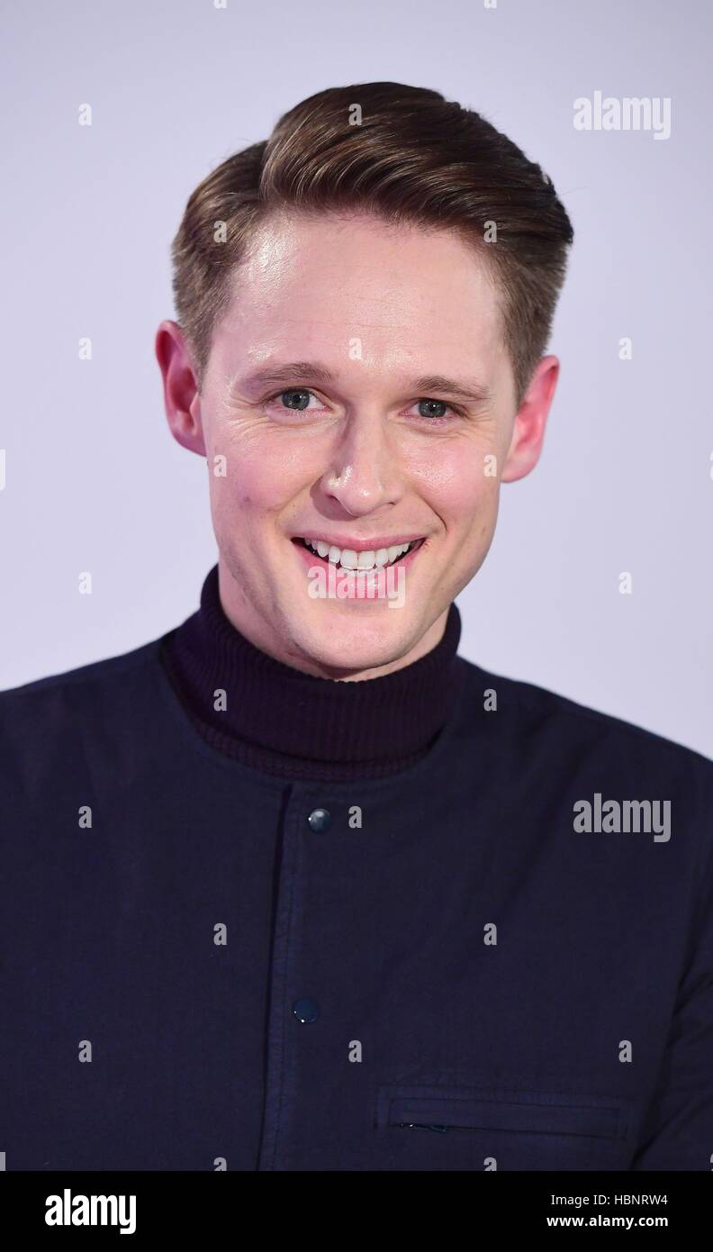 Samuel Barnett speaking at an AOL BUILD series London event at AOL's Capper Street in London. Stock Photo