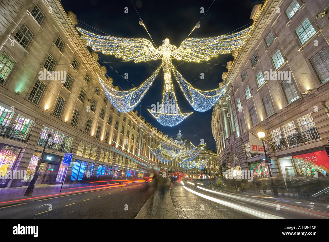 Regent street christmas decorations hires stock photography and images Alamy