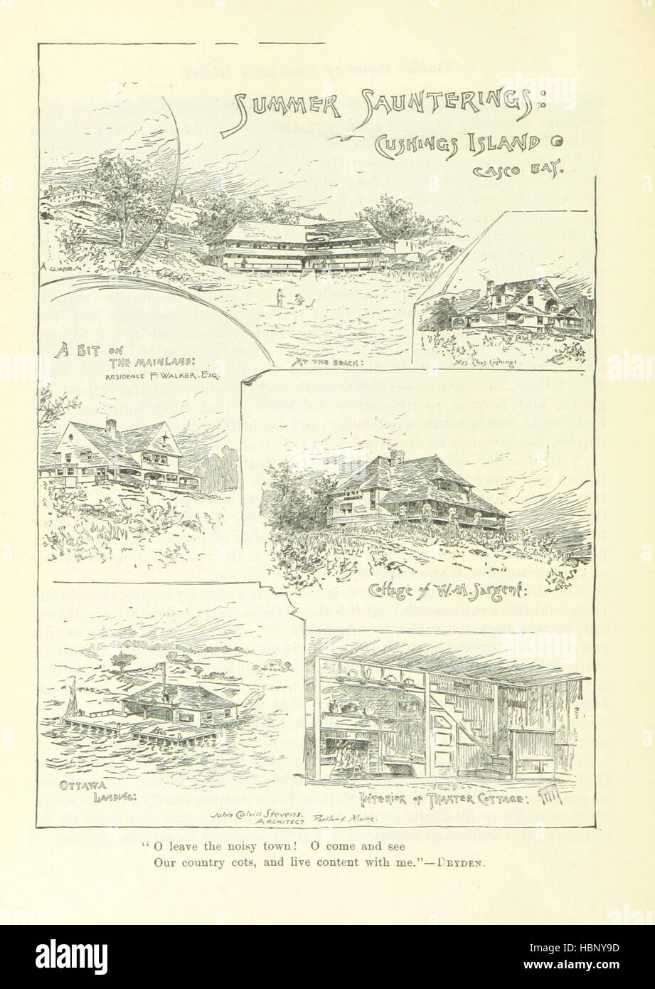 An historical sketch, guide book, and prospectus of Cushing's Island, ... Maine Image taken from page 98 of 'An historical sketch, guide Stock Photo