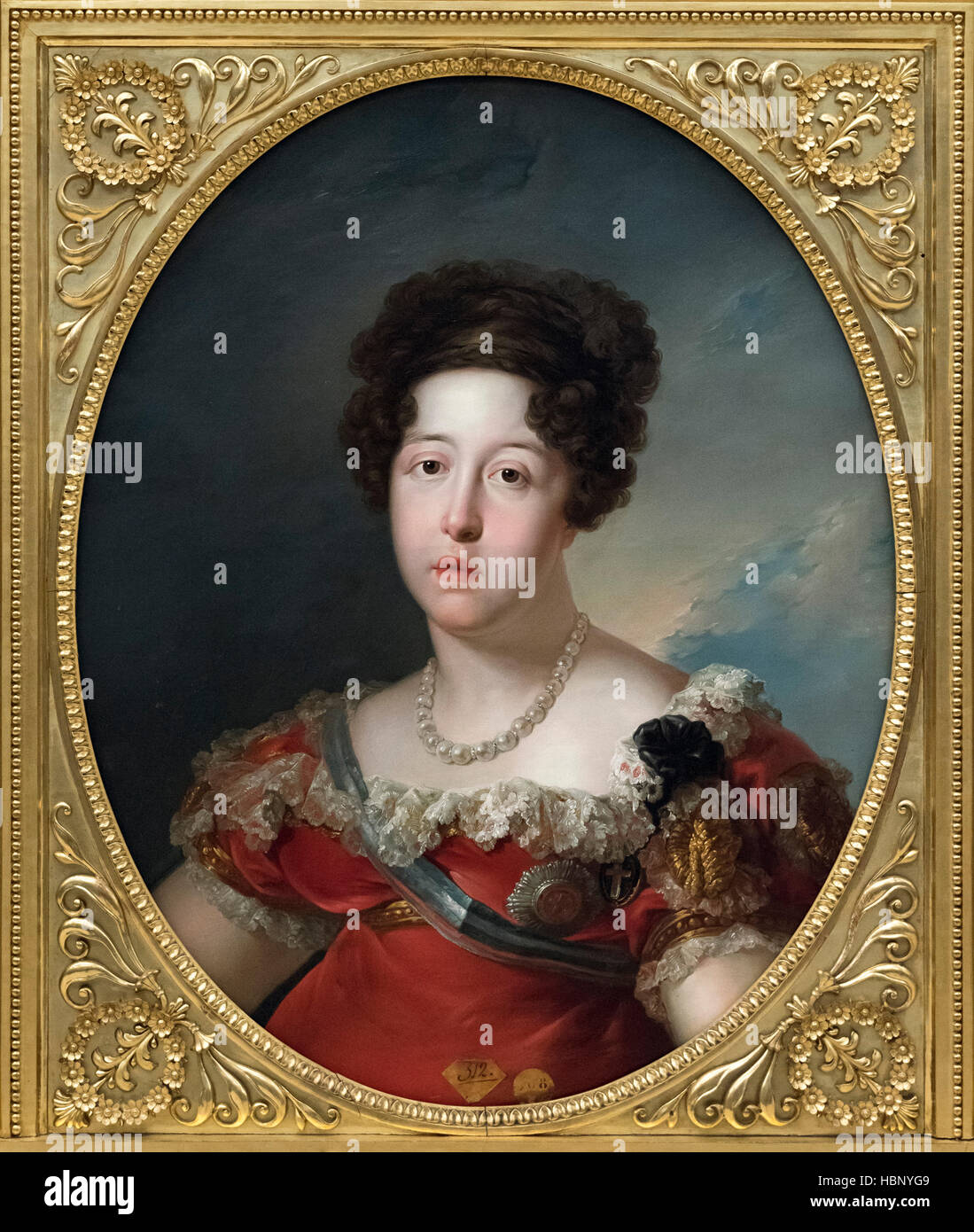 Vicente López Portaña (1772-1850), Portrait (ca. 1821) of Doña María Isabel de Braganza y Borbón (1797–1818). Stock Photo