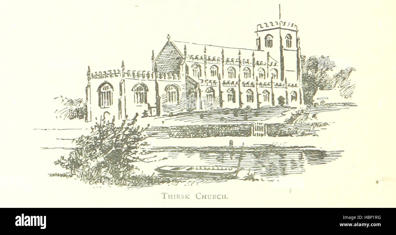 Image taken from page 154 of 'Handbook for Tourists in Yorkshire, and complete history of the county. With ... illustrations. [By W. W., i.e. W. Wheater.]' Image taken from page 154 of 'Handbook for Tourists in Stock Photo