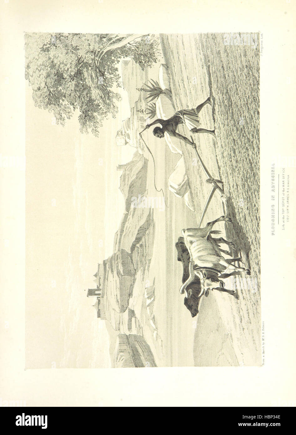 Map of abyssinia ethiopia in the 19th century hi-res stock photography ...
