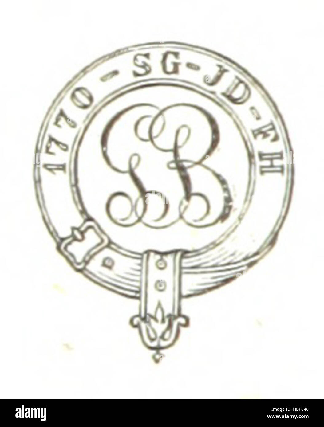 Image taken from page 8 of 'De tre nordiske Rigers Stock Photo
