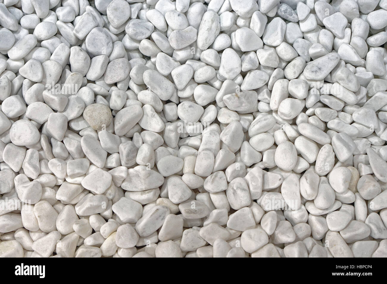 White pebbles Stock Photo