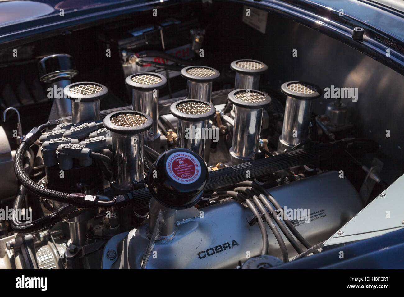 Black 1964 Factory Five 289 Shelby Cobra Stock Photo