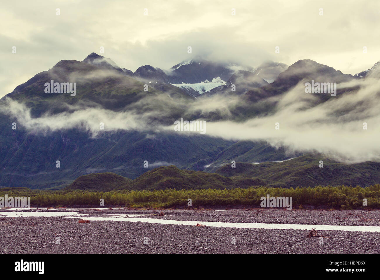 Mountains in Alaska Stock Photo Alamy
