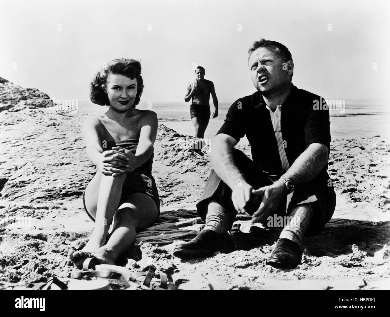 DRIVE A CROOKED ROAD, Dianne Foster, Mickey Rooney, Kevin McCarthy