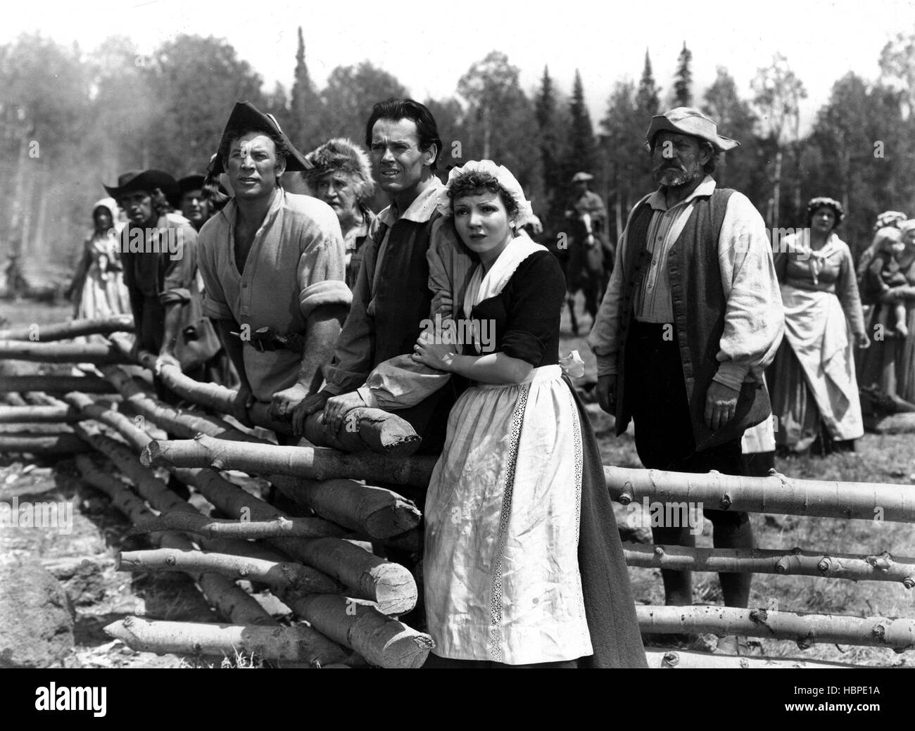 DRUMS ALONG THE MOHAWK, Ward Bond, Francis Ford, Henry Fonda, Claudette