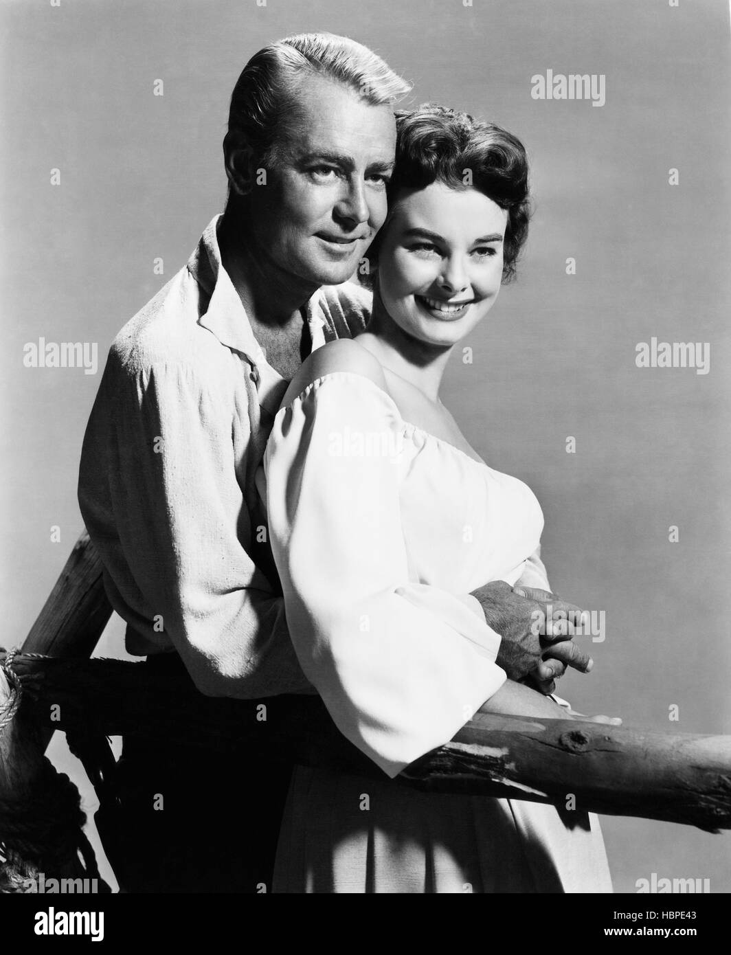 DRUM BEAT, Alan Ladd, Audrey Dalton, 1954 Stock Photo Alamy