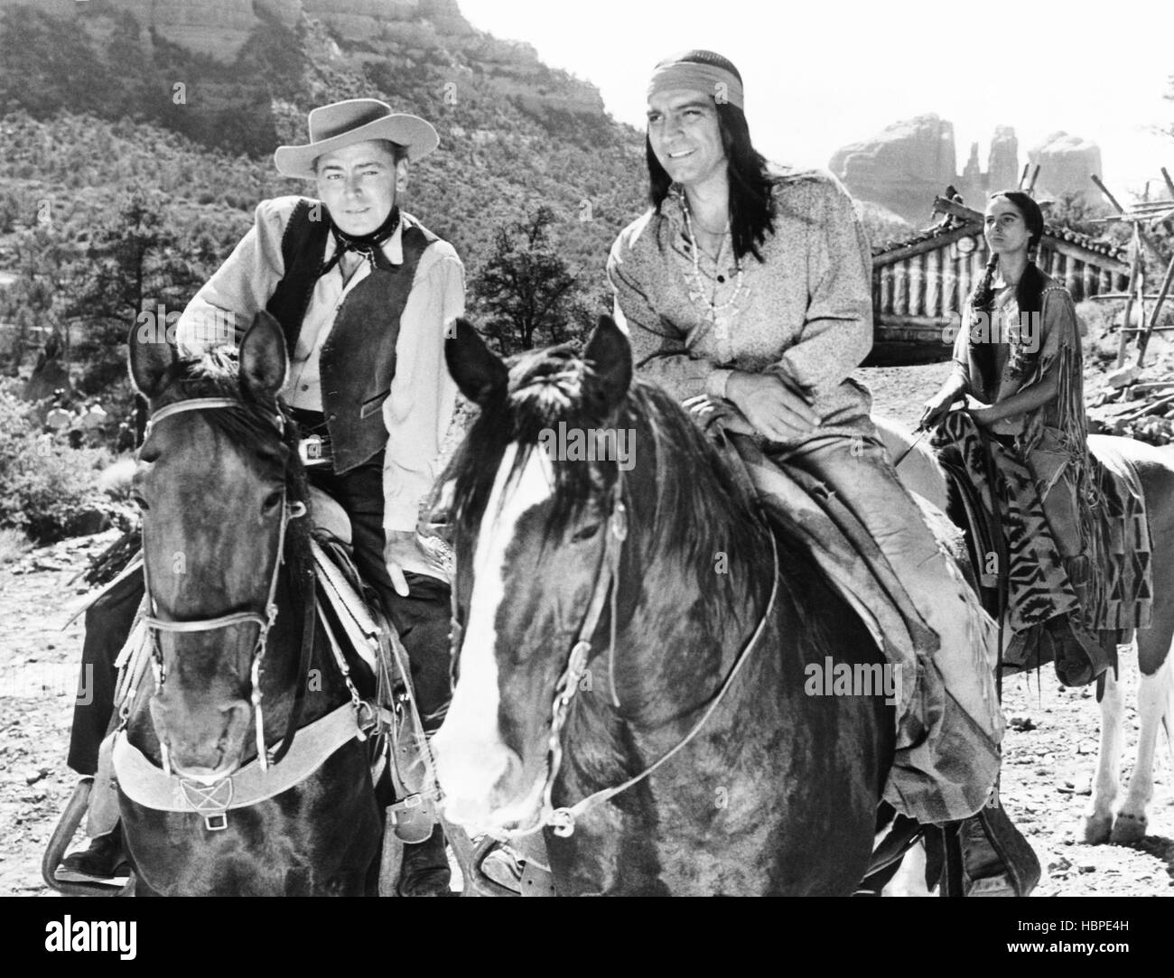 DRUM BEAT, from left Alan Ladd, Tony Caruso, Marisa Pavan, 1954 Stock