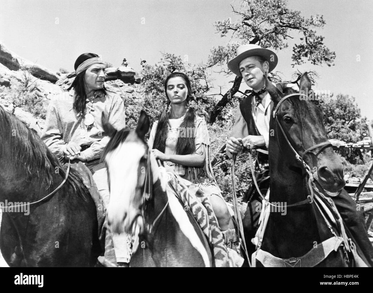 DRUM BEAT, from left Tony Caruso, Marisa Pavan, Alan Ladd, 1954 Stock