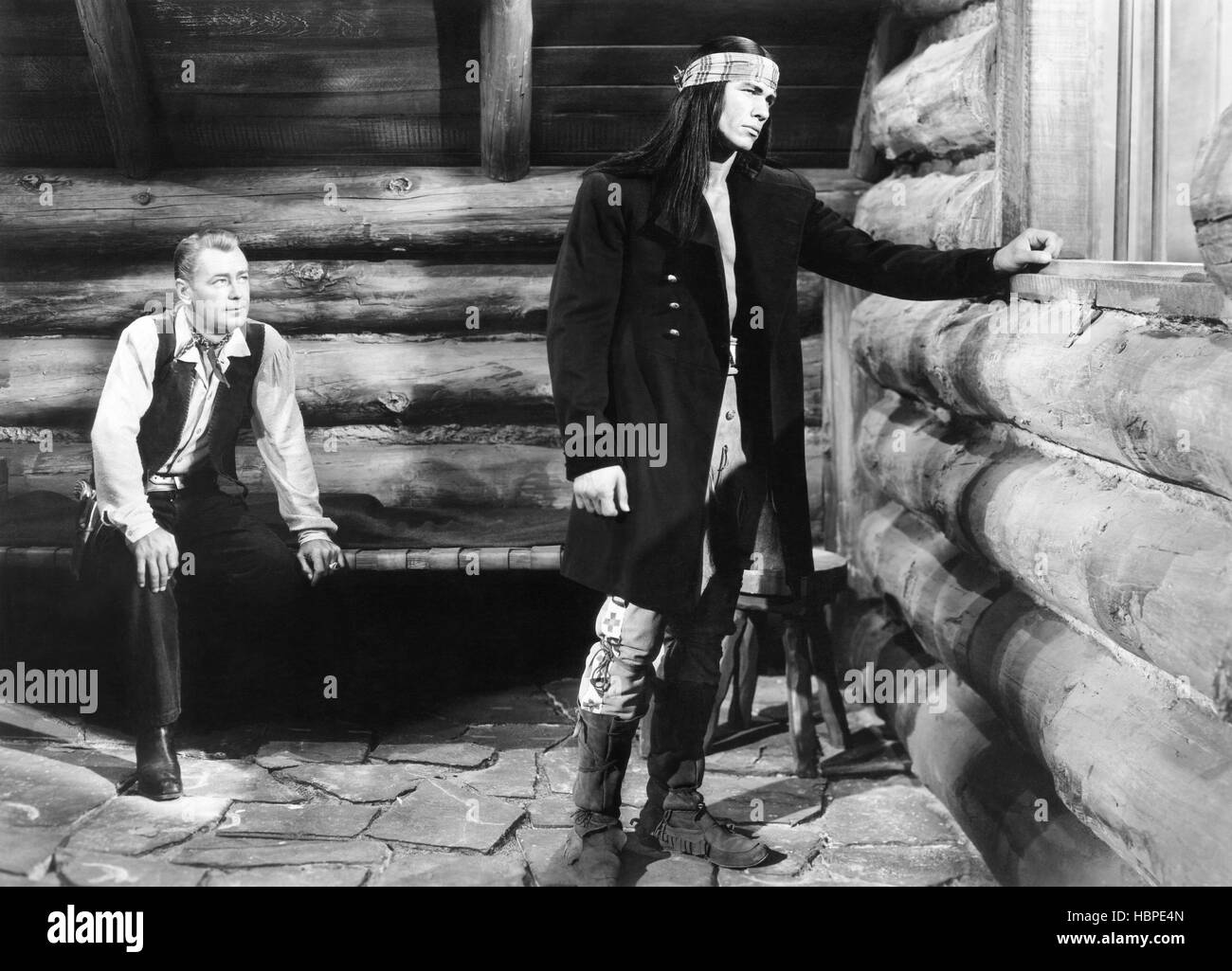 DRUM BEAT, from left Alan Ladd, Charles Bronson, 1954 Stock Photo Alamy