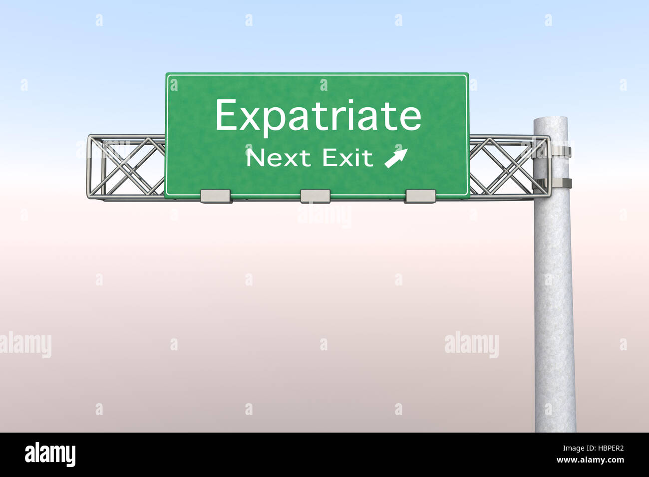 Highway Sign - Expatriate Stock Photo - Alamy