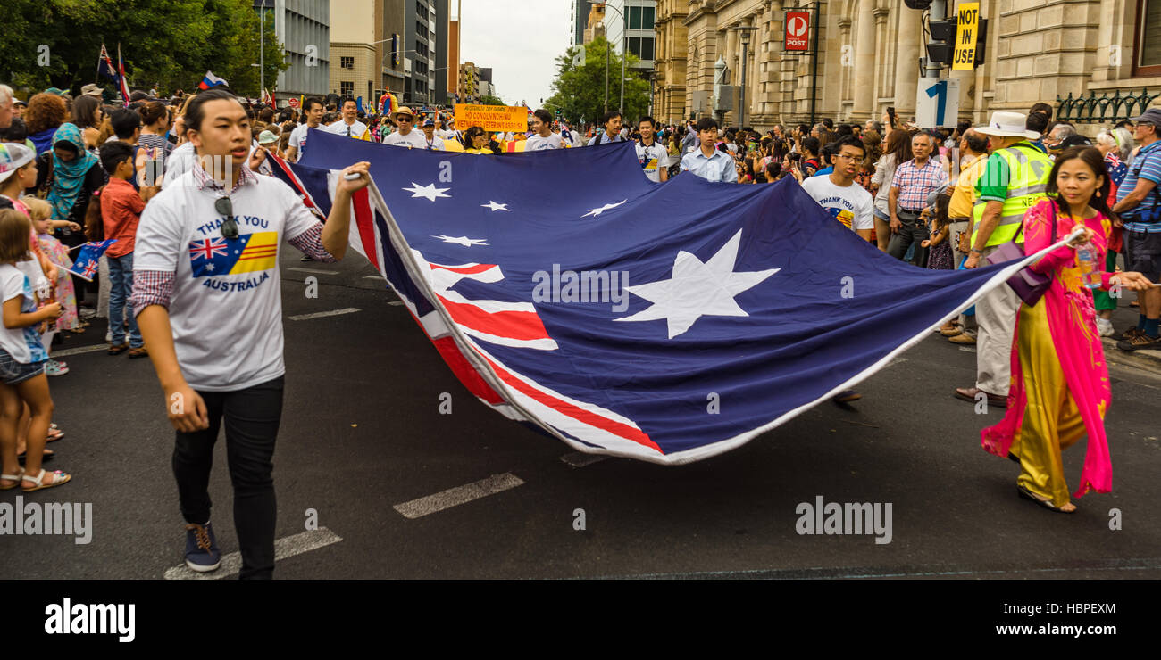 Australia Day City Adelaide Parade! Stock Photo Alamy