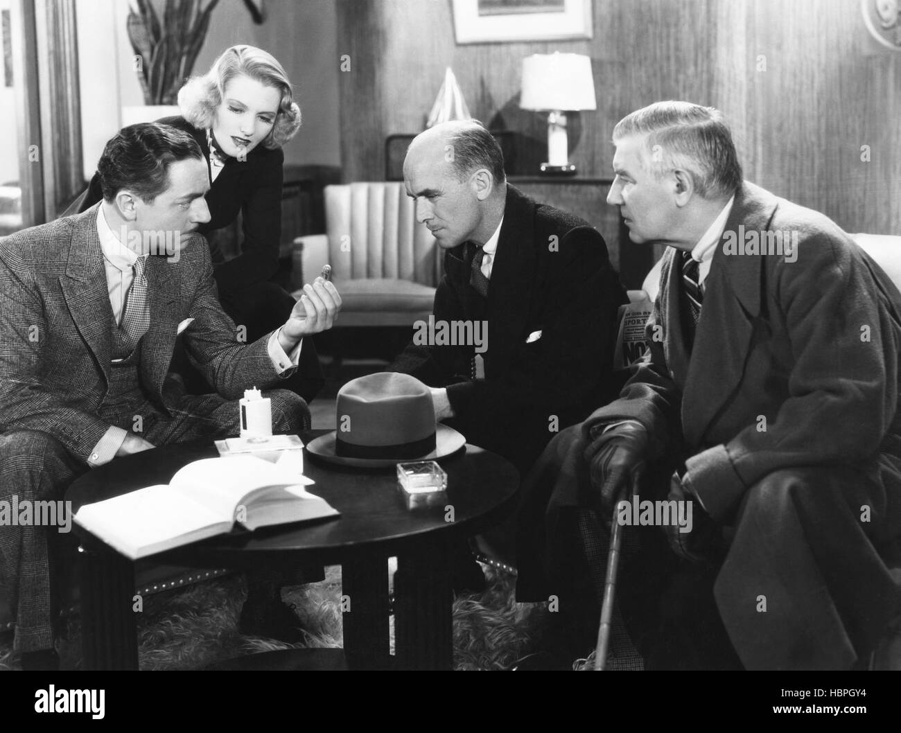 THE EXMRS. BRADFORD, from left William Powell, Jean Arthur, James