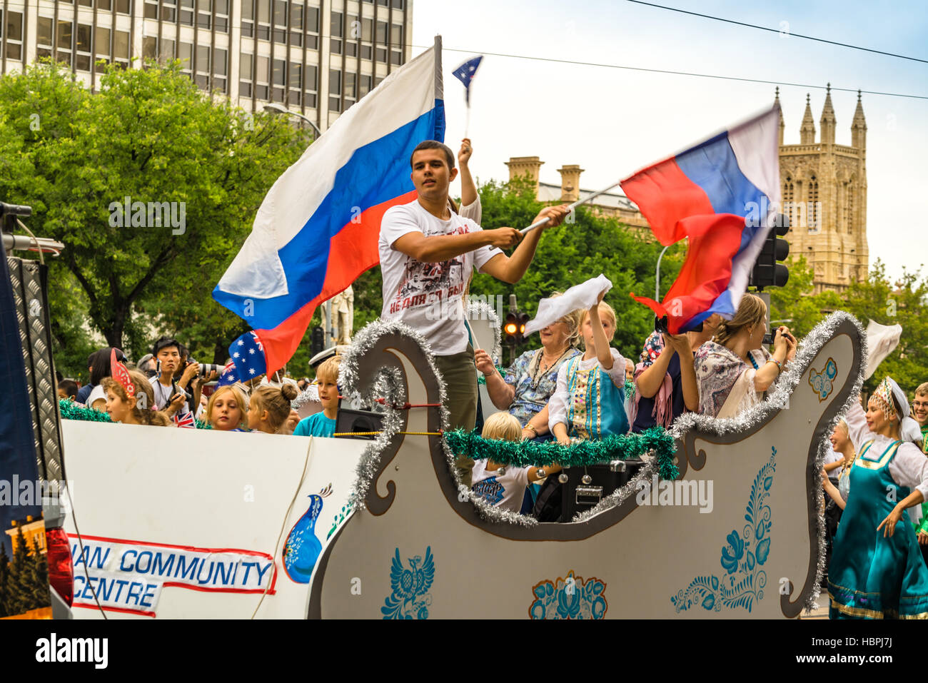 Australia Day City Adelaide Parade! Stock Photo Alamy