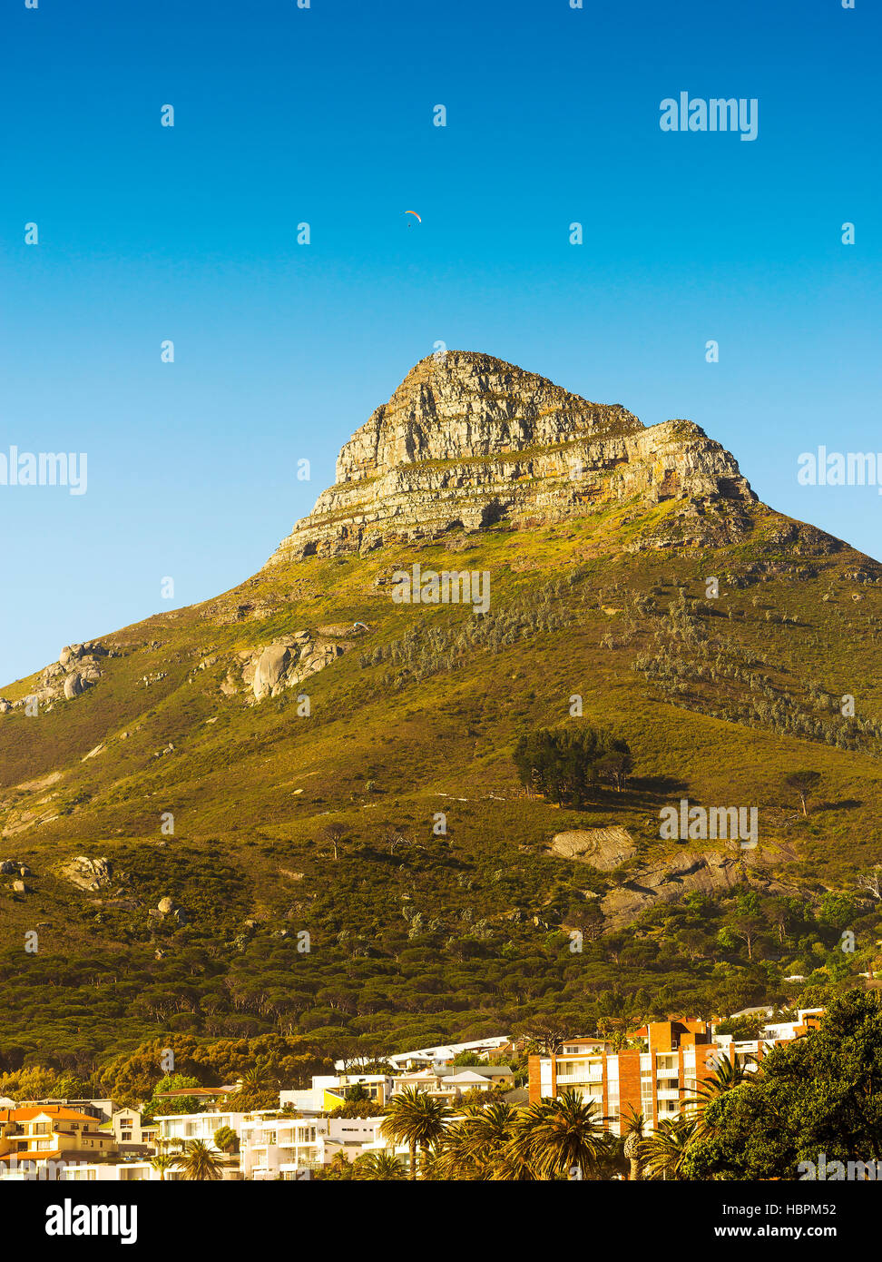 Signal Hill landmark looms over Cape Town in South Africa Stock Photo