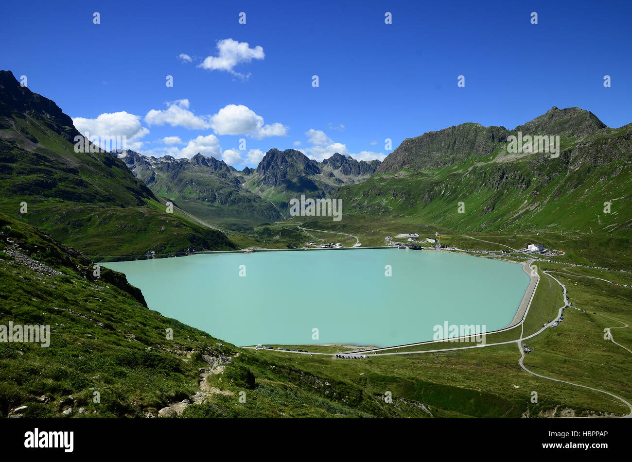 Silvretta Stausee im Montafon, Oesterreich Stock Photo