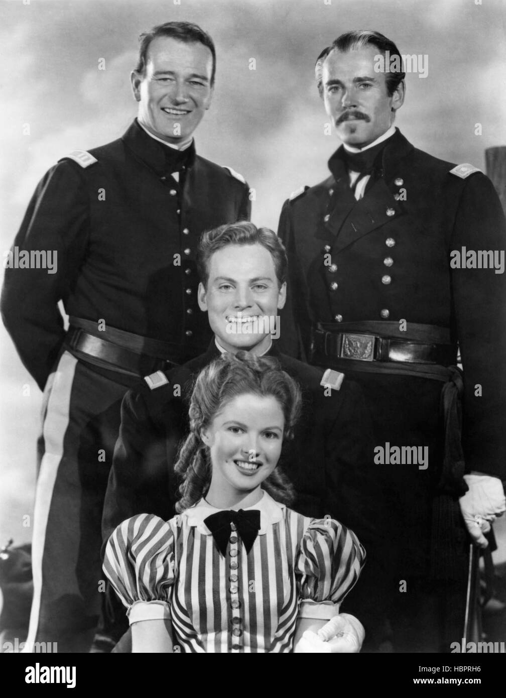 FORT APACHE John Wayne Henry Fonda John Agar center Shirley Fort apache john wayne henry fonda john agar center shirley