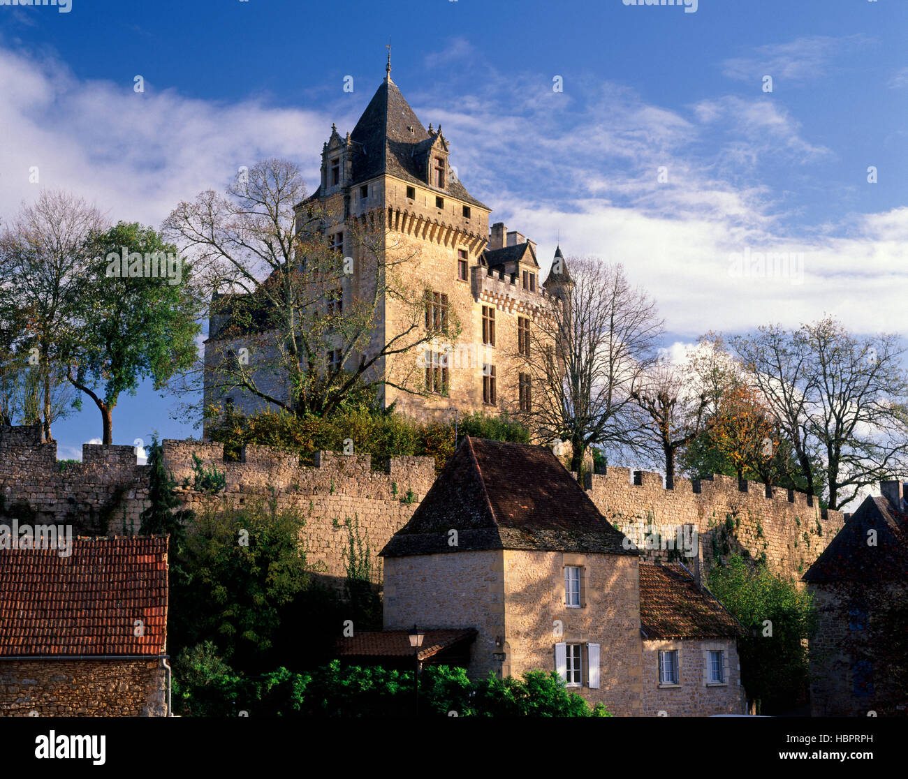 Chateau de Montfort, Dordogne, Aquitaine, France Stock Photo