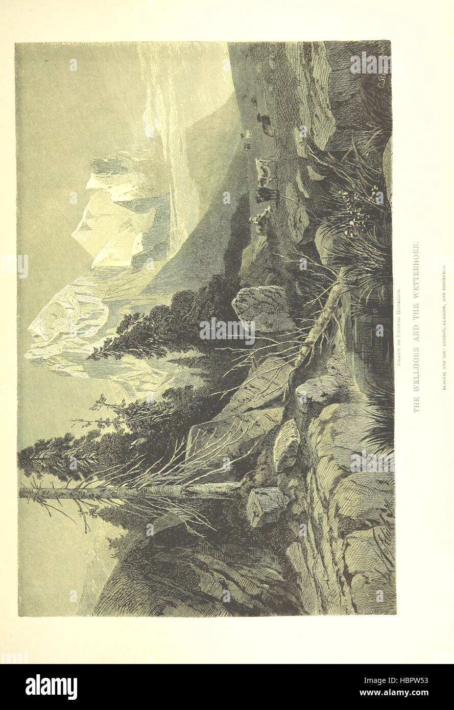 Image taken from page 343 of 'Switzerland: its scenery and people. Pictorially represented by ... Swiss and German artists. With historical and descriptive text, based on the German of Dr Gsell-Fels. [Translated and adapted by G. C. Chisholm.]' Image taken from page 343 of 'Switzerland its scenery and Stock Photo