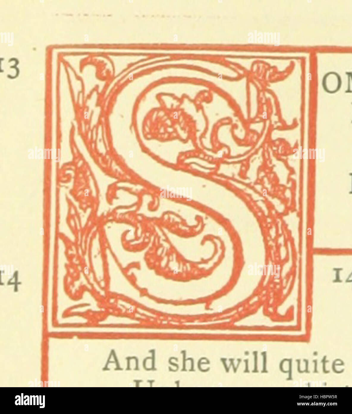 Image taken from page 24 of 'Chaucer's Beads. By Mrs. Haweis. A birthday book, diary & concordance, of Chaucers proverbs or soothsaws' Image taken from page 24 of 'Chaucer's Beads By Mrs Stock Photo