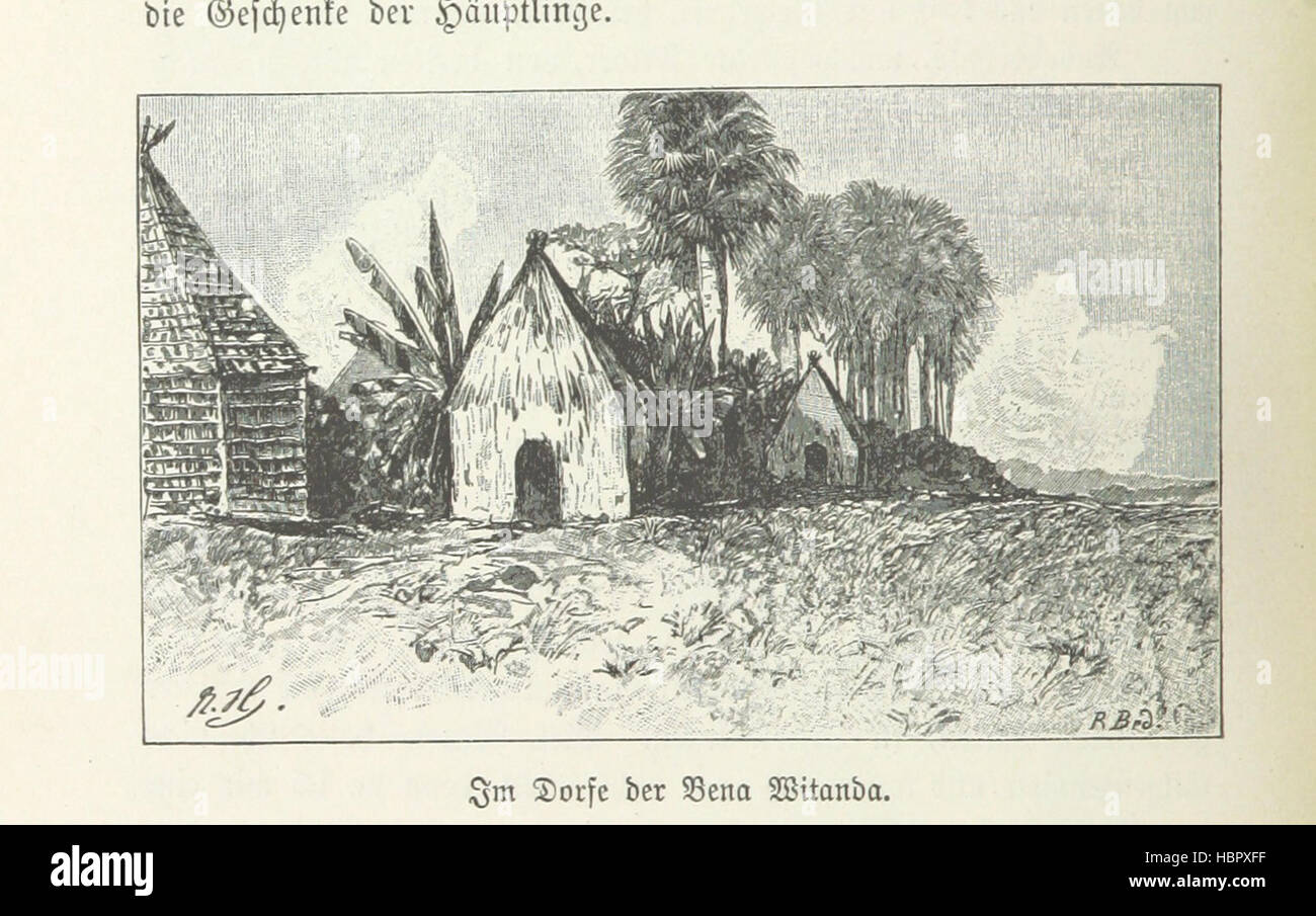 Image taken from page 114 of 'Meine zweite Durchquerung Äquatorial-Afrikas vom Congo zum Zambesi während der Jahre 1886 und 1887 ... Mit 92 Abbildungen, etc' Image taken from page 114 of 'Meine zweite Durchquerung Äquatorial-Afrikas Stock Photo