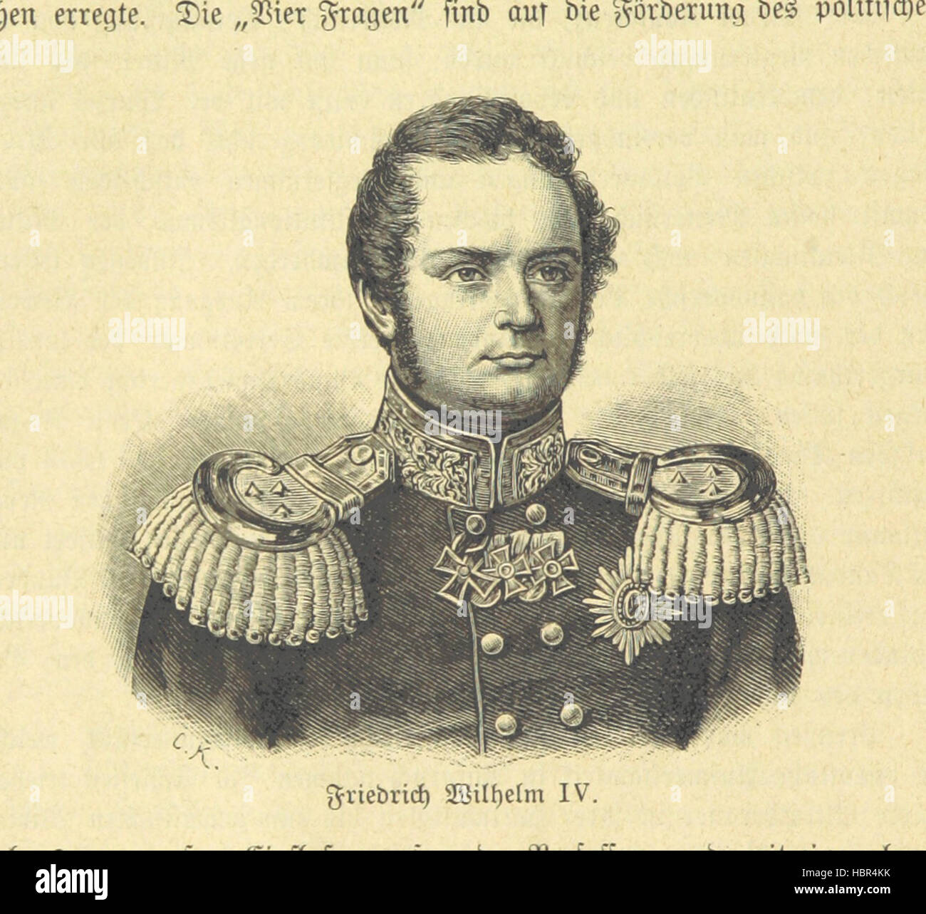 Image taken from page 36 of 'Die deutsche Revolution. Geschichte der deutschen Bewegung von 1848 und 1849 ... Illustrirt, etc' Image taken from page 36 of 'Die deutsche Revolution Geschichte Stock Photo