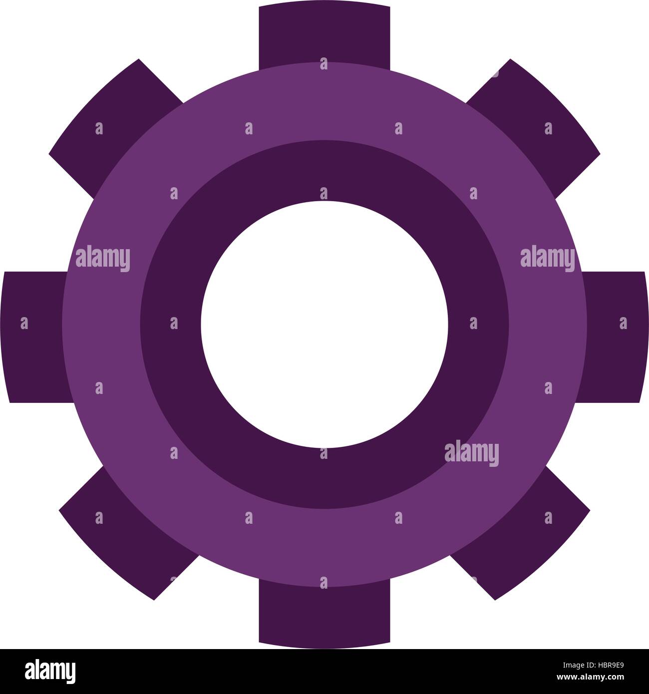purple silhouette gear wheel icon Stock Vector Image & Art - Alamy