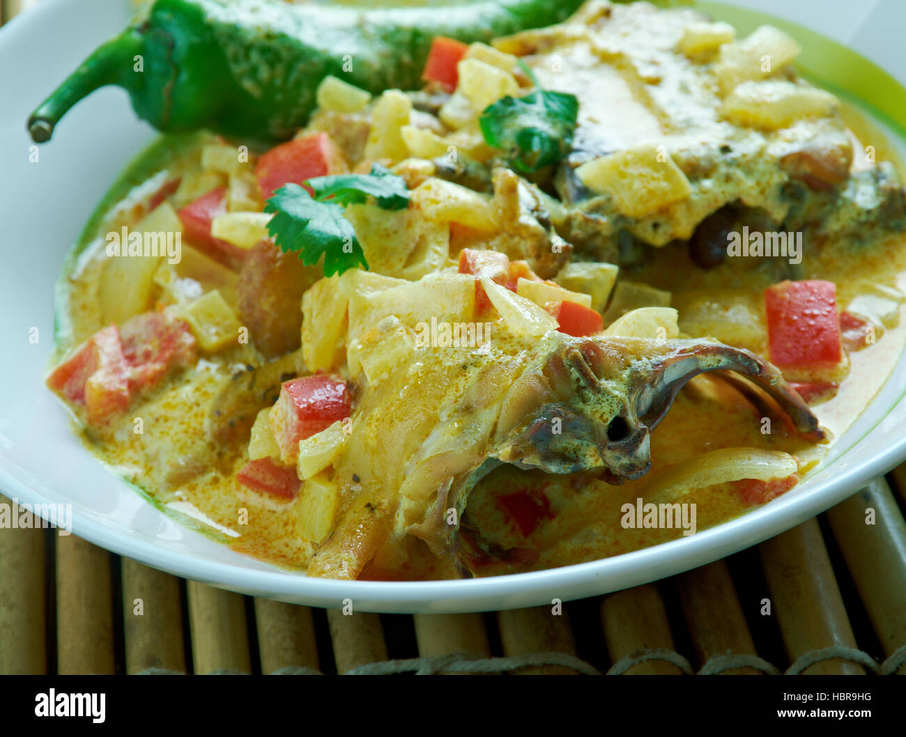 hyderabadi pepper chicken roast Stock Photo Alamy