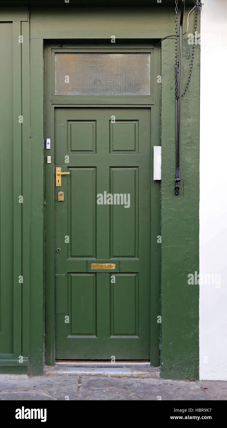 Visual Reference: House Building Green Door Hi Res Stock Photography And Images