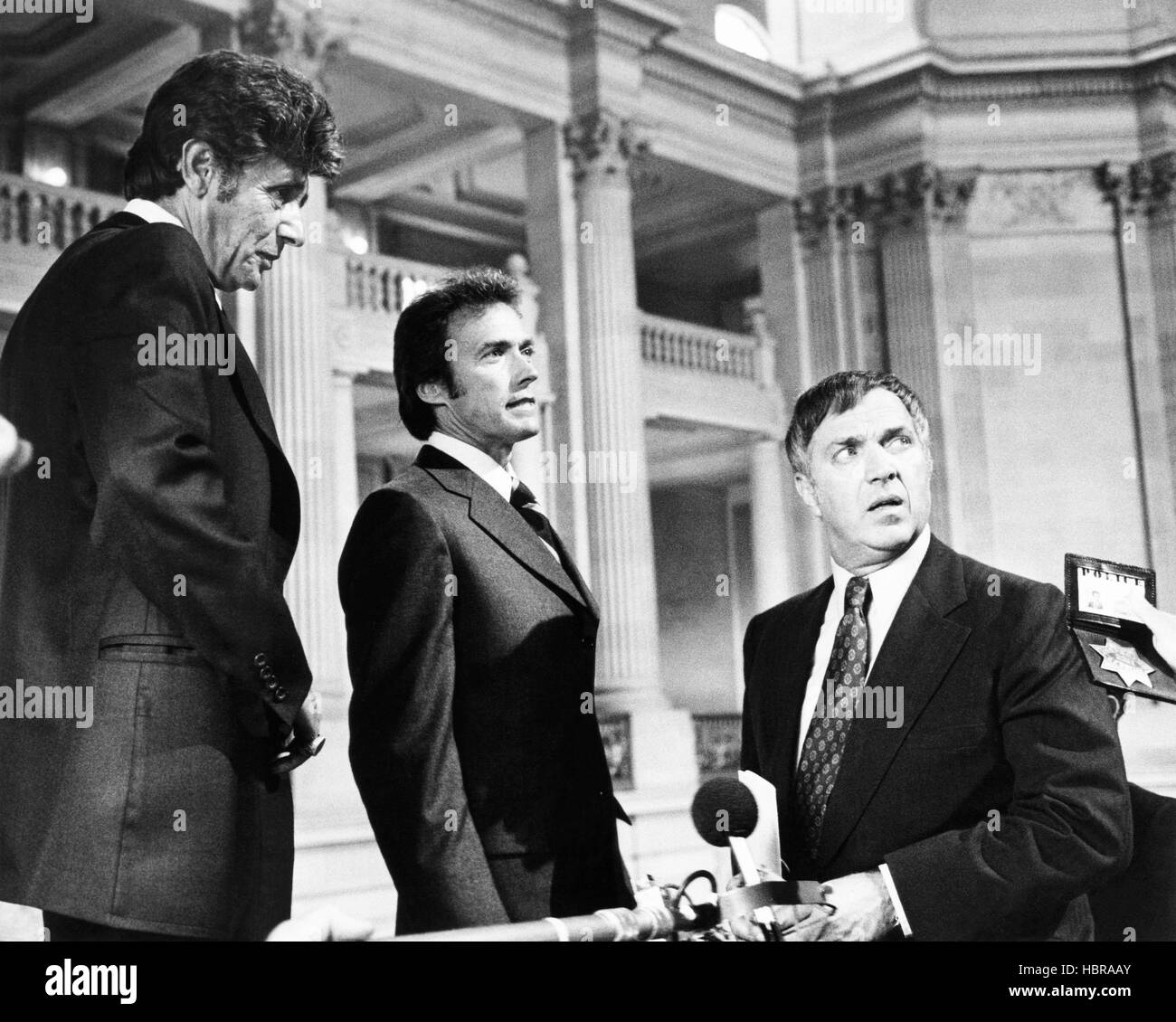 THE ENFORCER, from left Harry Guardino, Clint Eastwood, John Crawford
