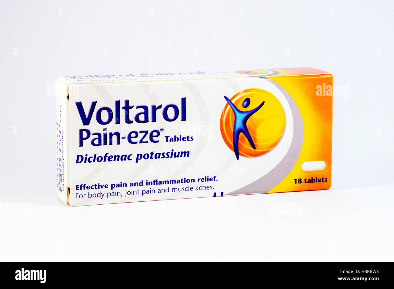 A box of Voltarol tablets Stock Photo