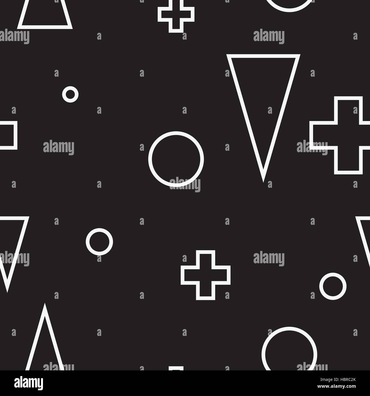 Geometric minimalist modern seamless black and white pattern Stock ...