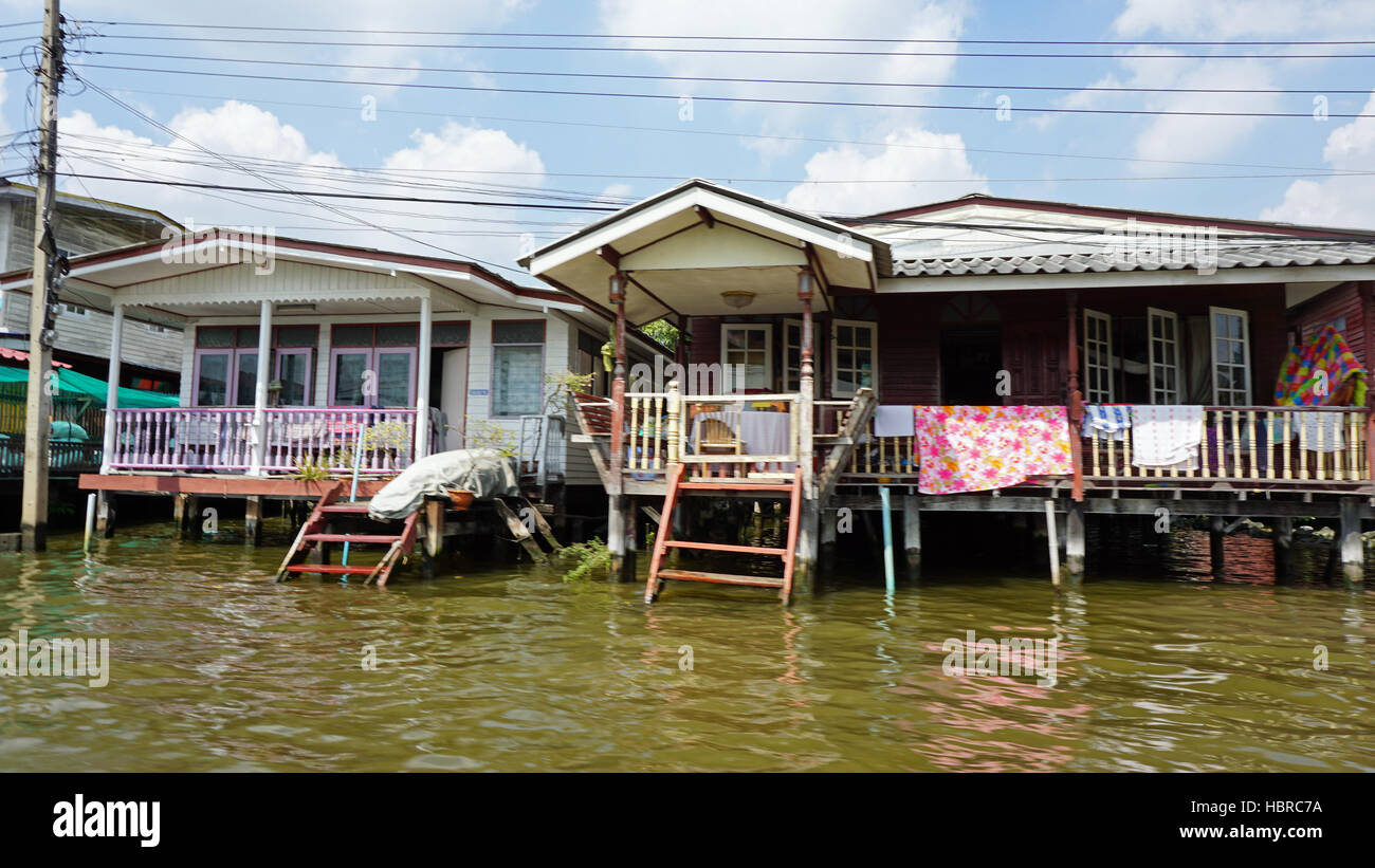 boat trip ona river in bangkok Stock Photo