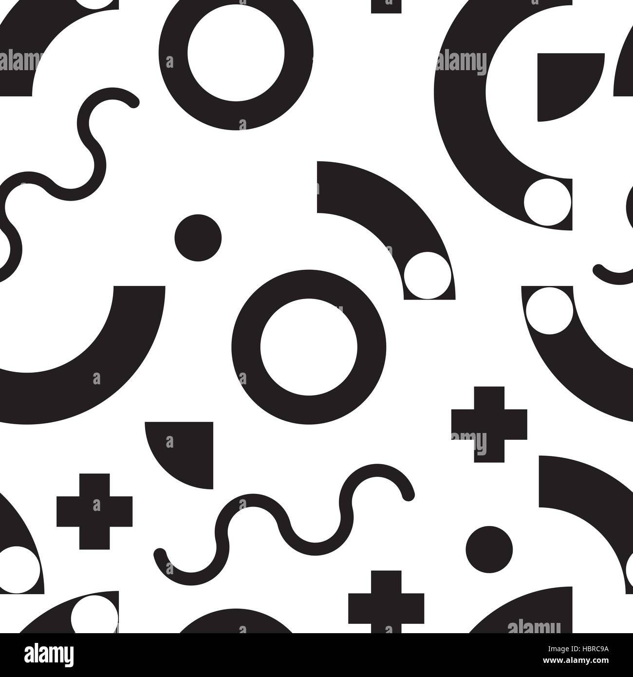 Retro vintage 80s fashion style seamless pattern Stock Vector Image ...