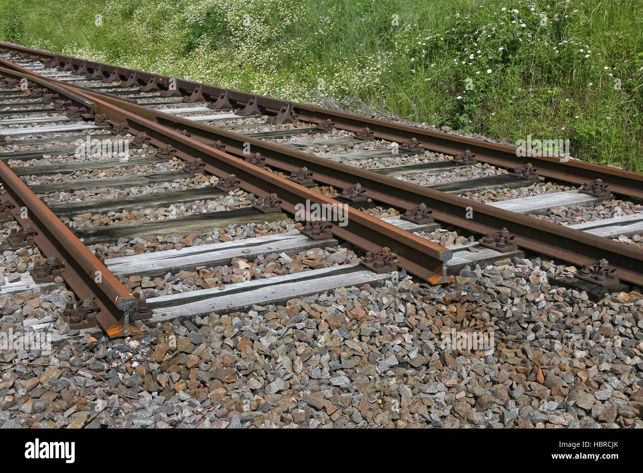 Train tracks Stock Photo