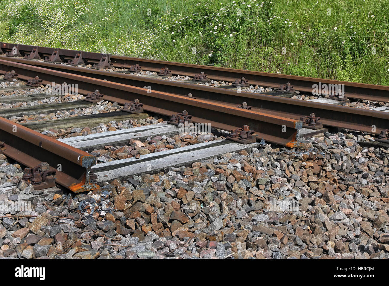 Train tracks Stock Photo