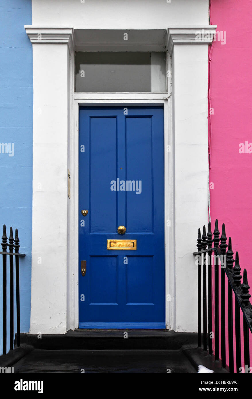 Dark blue door Stock Photo Alamy