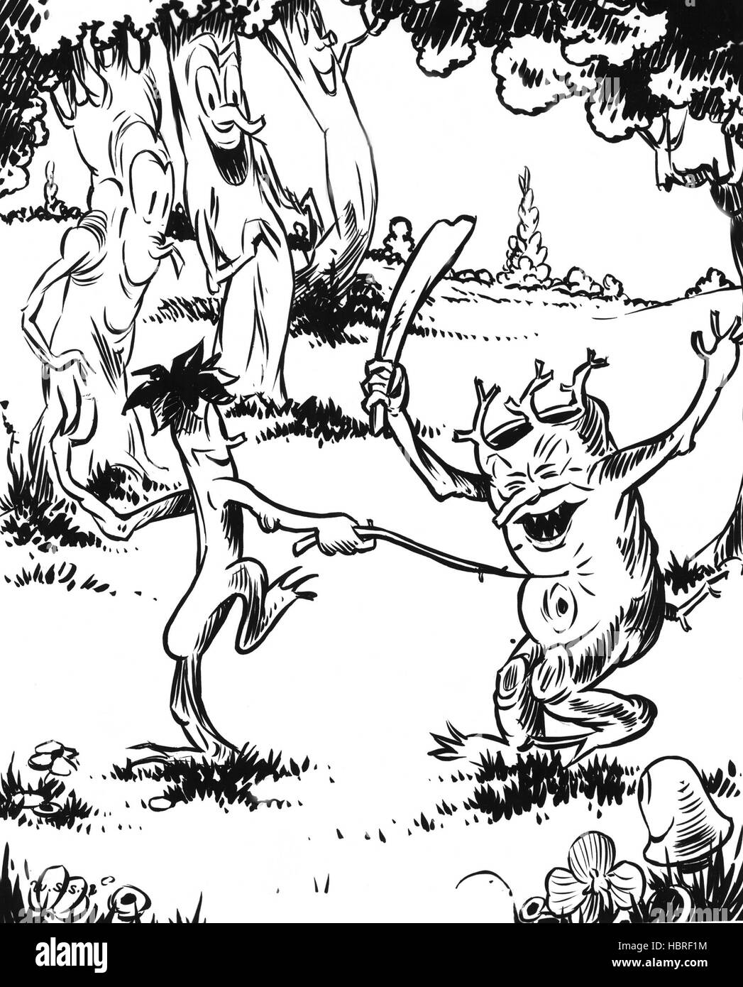 FLOWERS AND TREES, Disney animation, 1932 Stock Photo Alamy