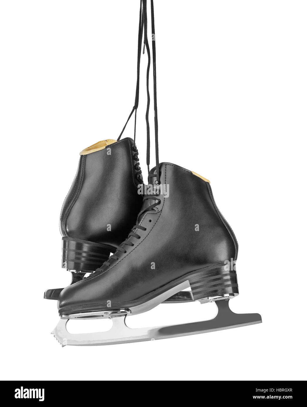 Black figure skates Stock Photo Alamy