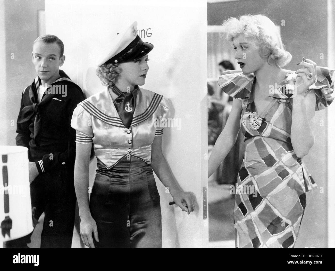 FOLLOW THE FLEET, Fred Astaire, Ginger Rogers, Lucille Ball, 1936 Stock