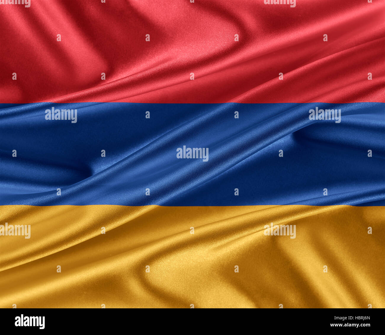 Armenia flag with a glossy silk texture Stock Photo - Alamy