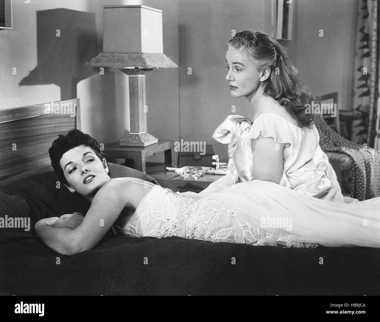 FOXFIRE, from left, Jane Russell, Frieda Inescort, 1955 Stock Photo Alamy