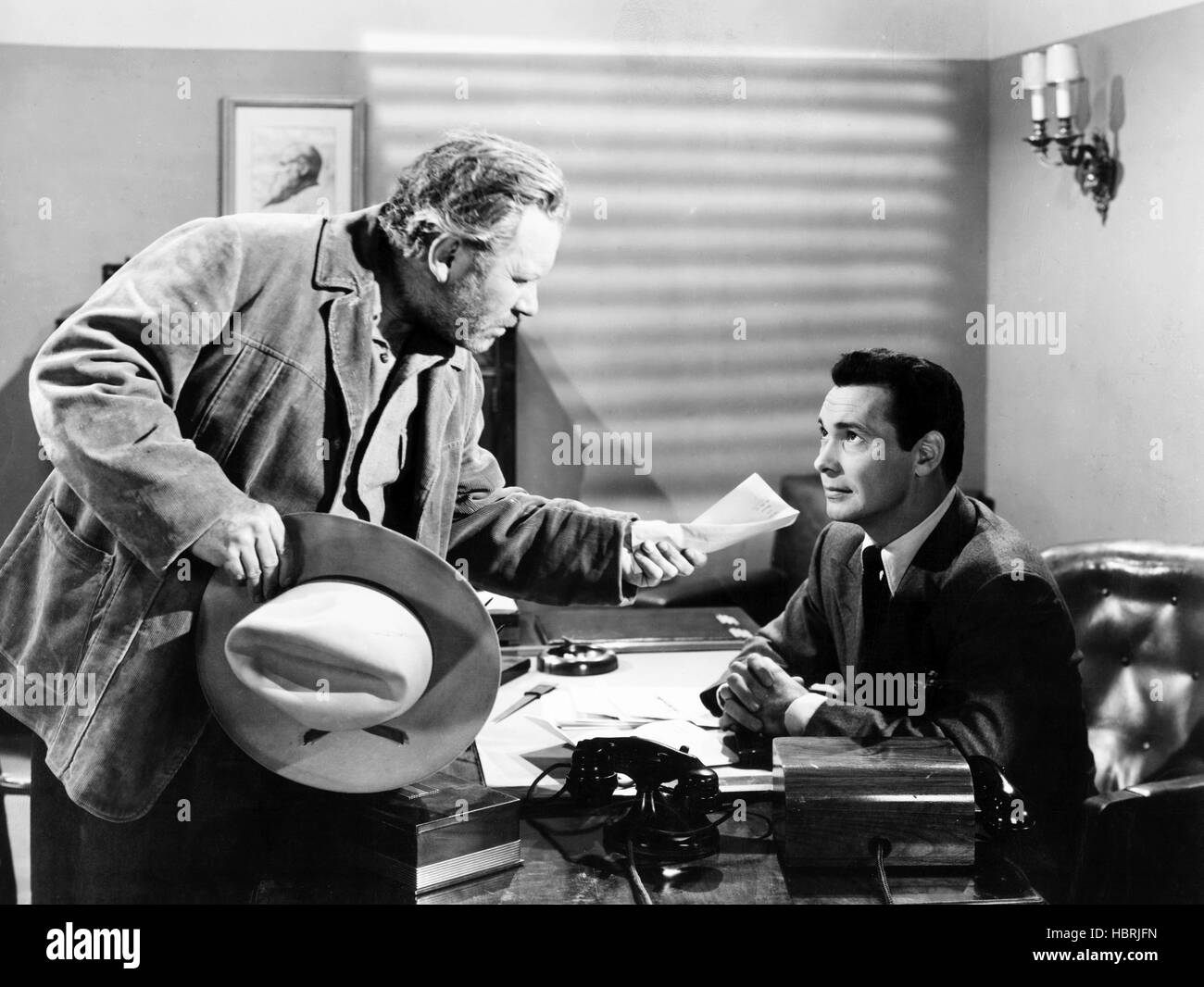 FRAMED, from left, Edgar Buchanan, Barry Sullivan, 1947 Stock Photo Alamy