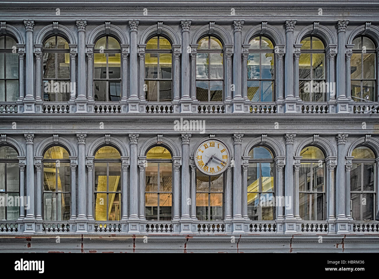 New York - Soho - Windows Stock Photo