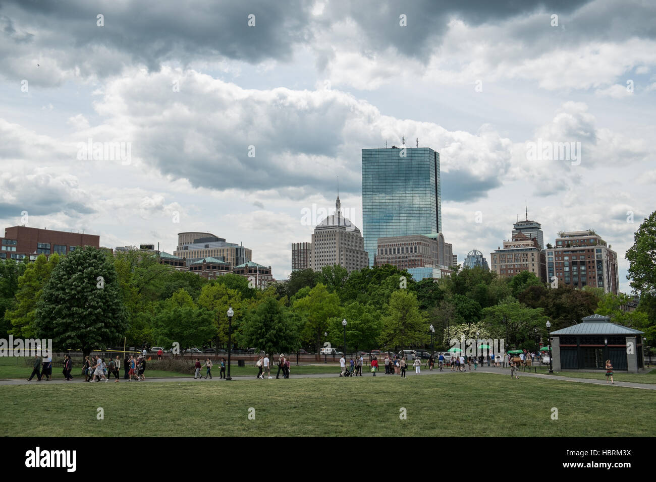 Boston Common Park Stock Photo Alamy