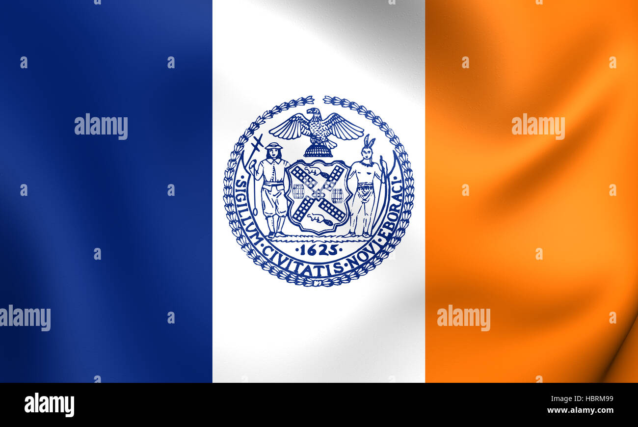 Flag of New York City, USA Stock Photo - Alamy